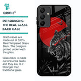 Red Moon Tiger Glass Case for Samsung Galaxy A15 5G