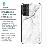 Modern White Marble Glass Case for Samsung Galaxy A15 5G