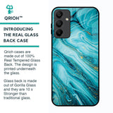 Ocean Marble Glass Case for Samsung Galaxy A15 5G