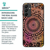 Floral Mandala Glass Case for Samsung Galaxy A15 5G