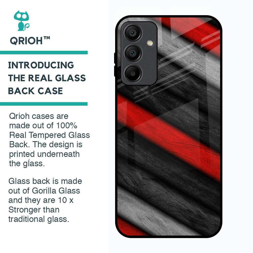 Soft Wooden Texture Glass Case for Samsung Galaxy A15 5G