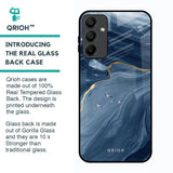 Deep Ocean Marble Glass Case for Samsung Galaxy A15 5G