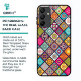 Multicolor Mandala Glass Case for Samsung Galaxy A15 5G