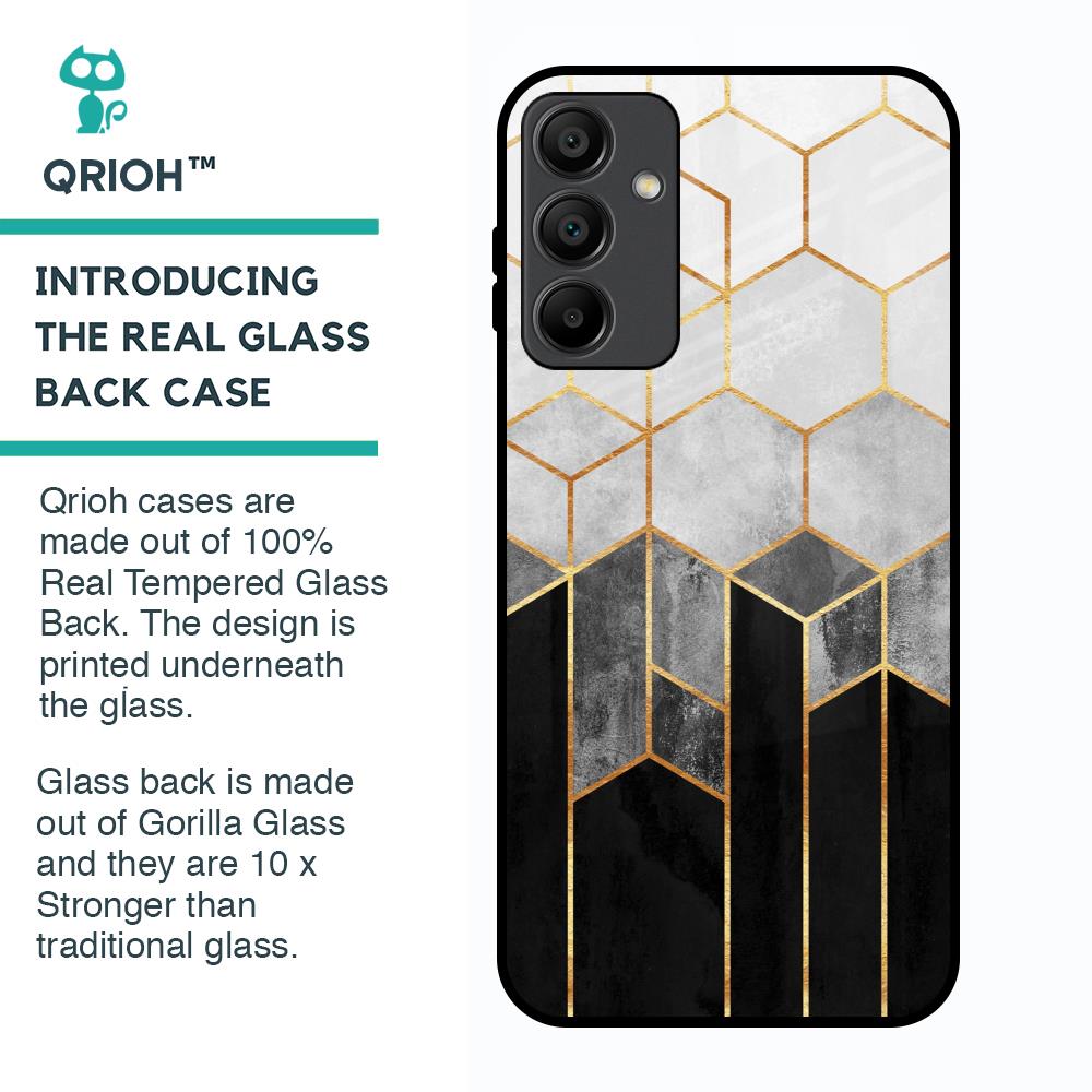 Tricolor Pattern Glass Case for Samsung Galaxy A15 5G