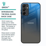Blue Grey Ombre Glass Case for Samsung Galaxy A15 5G