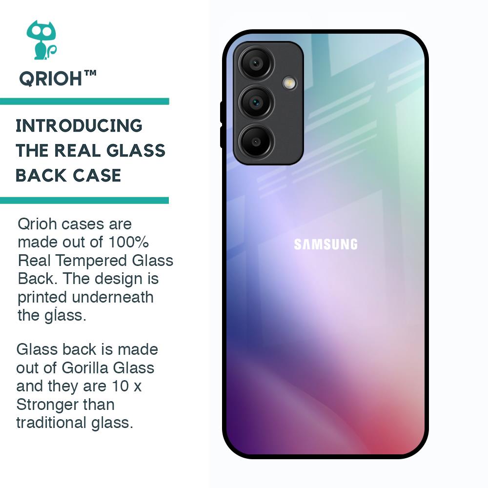 Abstract Holographic Glass Case for Samsung Galaxy A15 5G