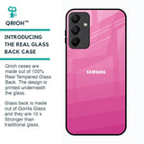 Pink Ribbon Caddy Glass Case for Samsung Galaxy A15 5G