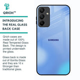 Vibrant Blue Texture Glass Case for Samsung Galaxy A15 5G
