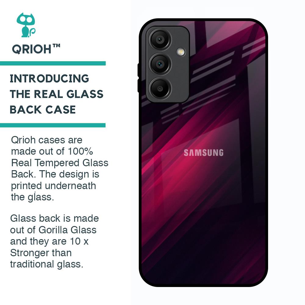Razor Black Glass Case for Samsung Galaxy A15 5G