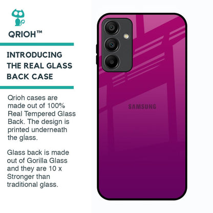 Magenta Gradient Glass Case For Samsung Galaxy A15 5G
