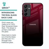 Wine Red Glass Case For Samsung Galaxy A15 5G