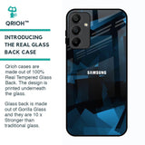 Polygonal Blue Box Glass Case For Samsung Galaxy A15 5G