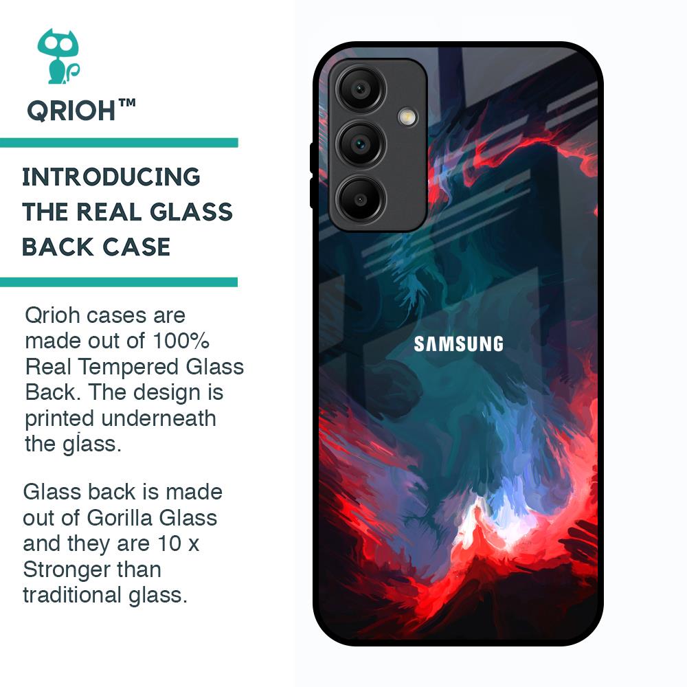 Brush Art Glass Case For Samsung Galaxy A15 5G