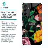 Flowers & Butterfly Glass Case for Samsung Galaxy A15 5G