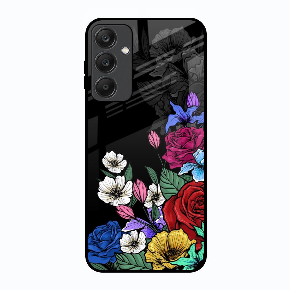 Rose Flower Bunch Art Samsung Galaxy A25 5G Glass Back Cover Online