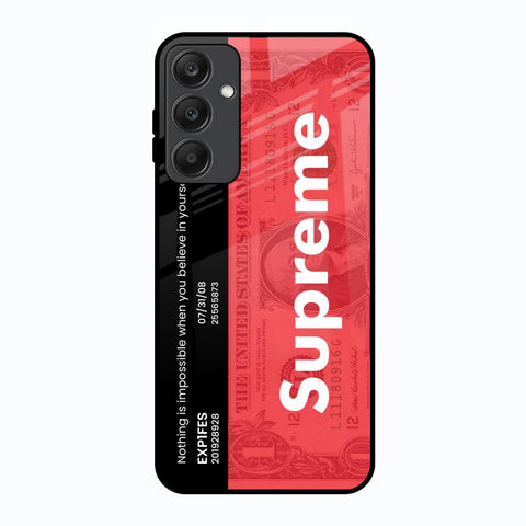 Supreme Ticket Samsung Galaxy A25 5G Glass Back Cover Online