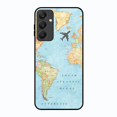 Travel Map Samsung Galaxy A25 5G Glass Back Cover Online