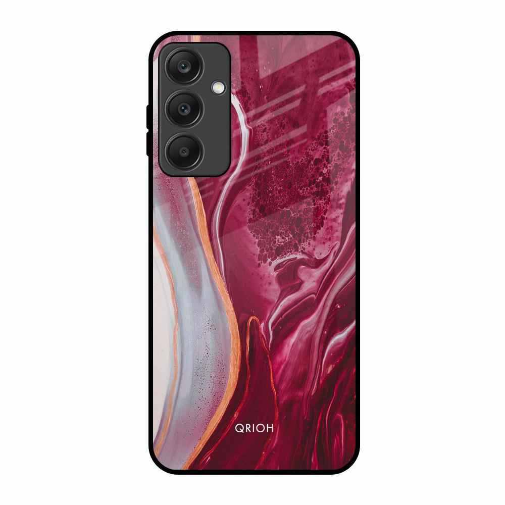 Crimson Ruby Samsung Galaxy A25 5G Glass Back Cover Online