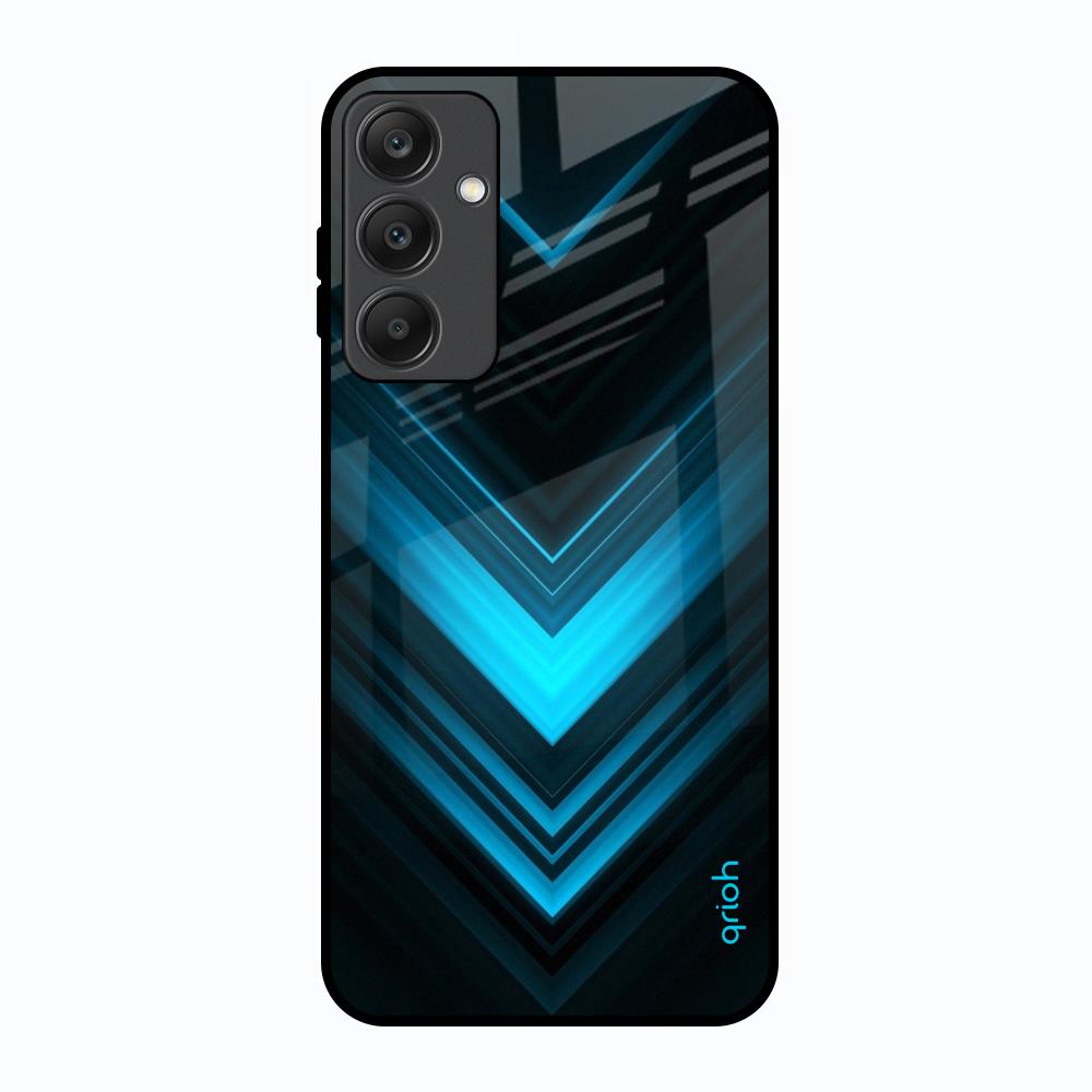 Vertical Blue Arrow Samsung Galaxy A25 5G Glass Back Cover Online
