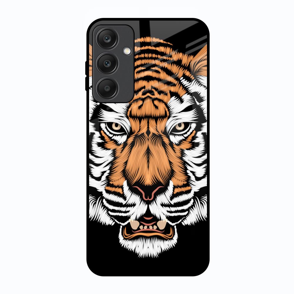 Angry Tiger Samsung Galaxy A25 5G Glass Back Cover Online