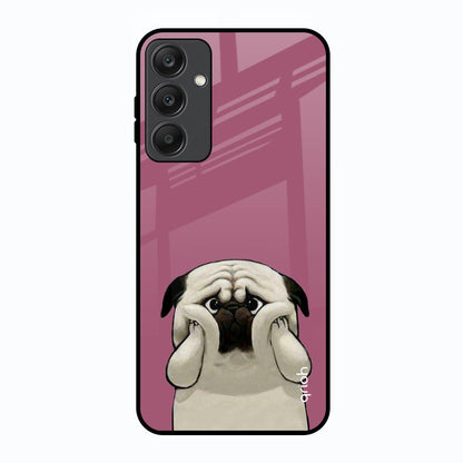 Funny Pug Face Samsung Galaxy A25 5G Glass Back Cover Online
