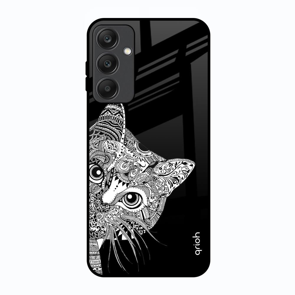 Kitten Mandala Samsung Galaxy A25 5G Glass Back Cover Online
