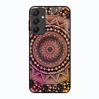Floral Mandala Samsung Galaxy A25 5G Glass Back Cover Online