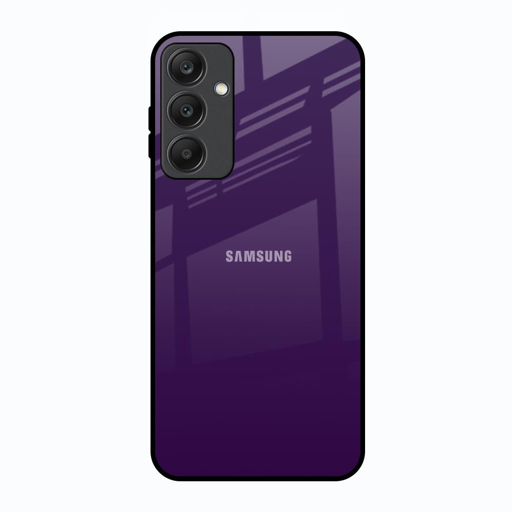 Dark Purple Samsung Galaxy A25 5G Glass Back Cover Online