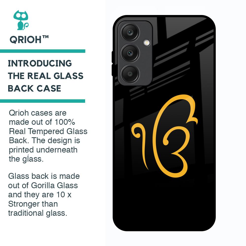 Luxury Fashion Initial Glass Case for Samsung Galaxy A25 5G