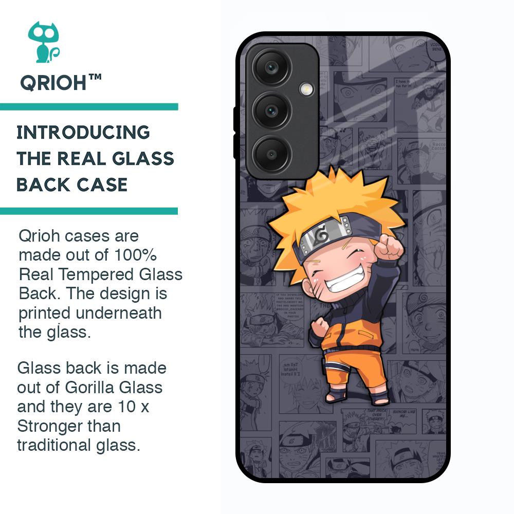 Orange Chubby Glass Case for Samsung Galaxy A25 5G