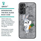 Cute Baby Bunny Glass Case for Samsung Galaxy A25 5G