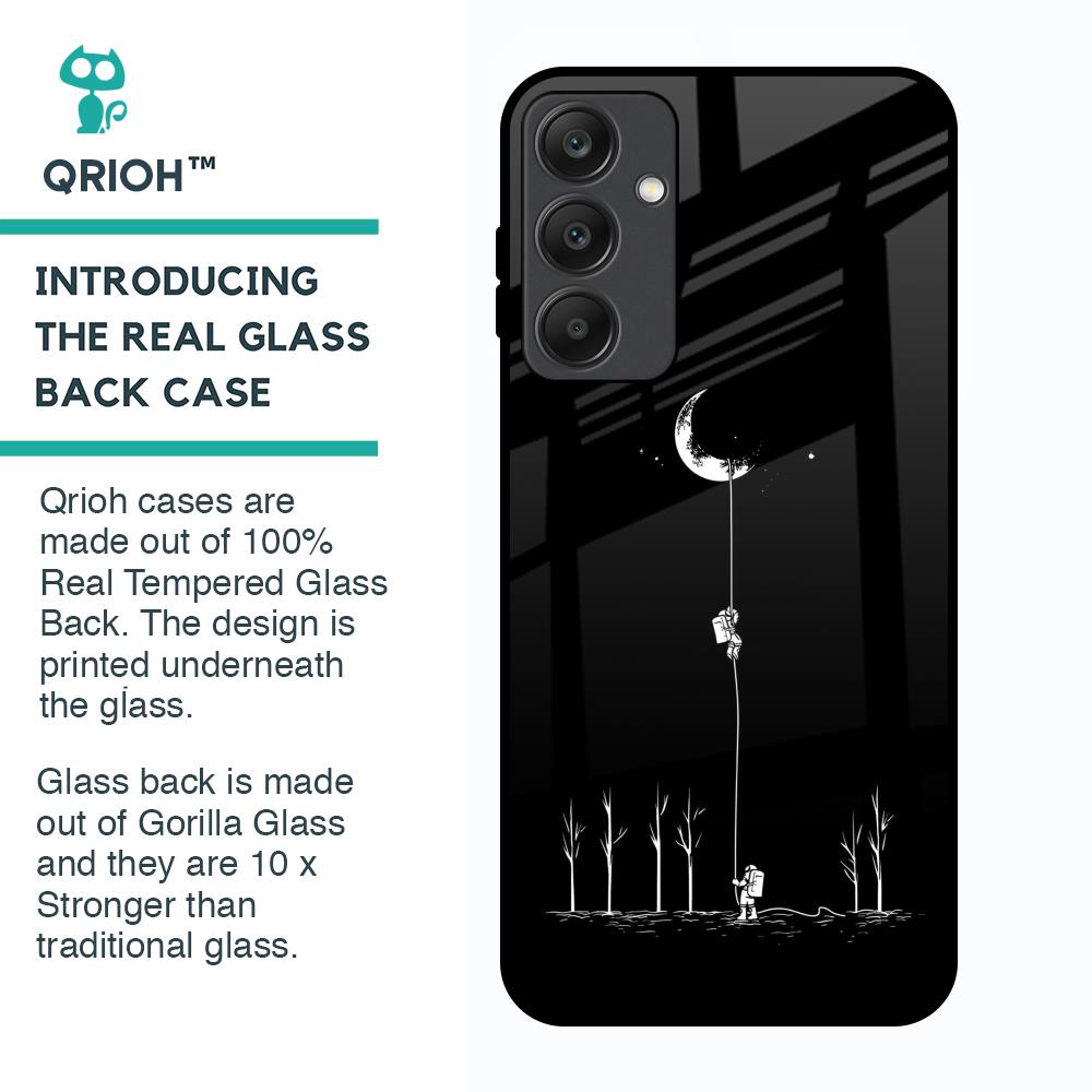 Catch the Moon Glass Case for Samsung Galaxy A25 5G