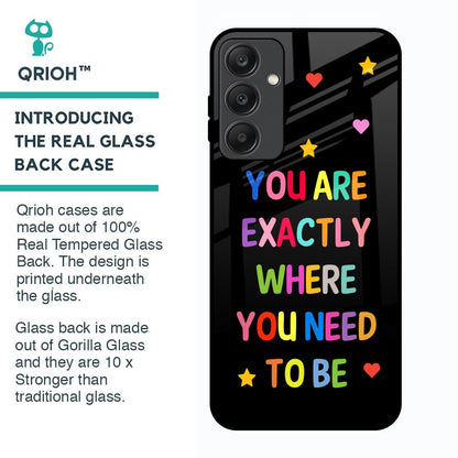 Magical Words Glass Case for Samsung Galaxy A25 5G