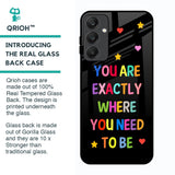 Magical Words Glass Case for Samsung Galaxy A25 5G