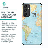 Travel Map Glass Case for Samsung Galaxy A25 5G