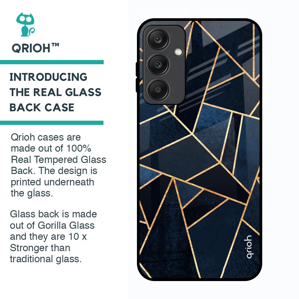 Abstract Tiles Glass Case for Samsung Galaxy A25 5G