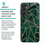 Abstract Green Glass Case For Samsung Galaxy A25 5G