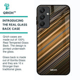 Diagonal Slash Pattern Glass Case for Samsung Galaxy A25 5G