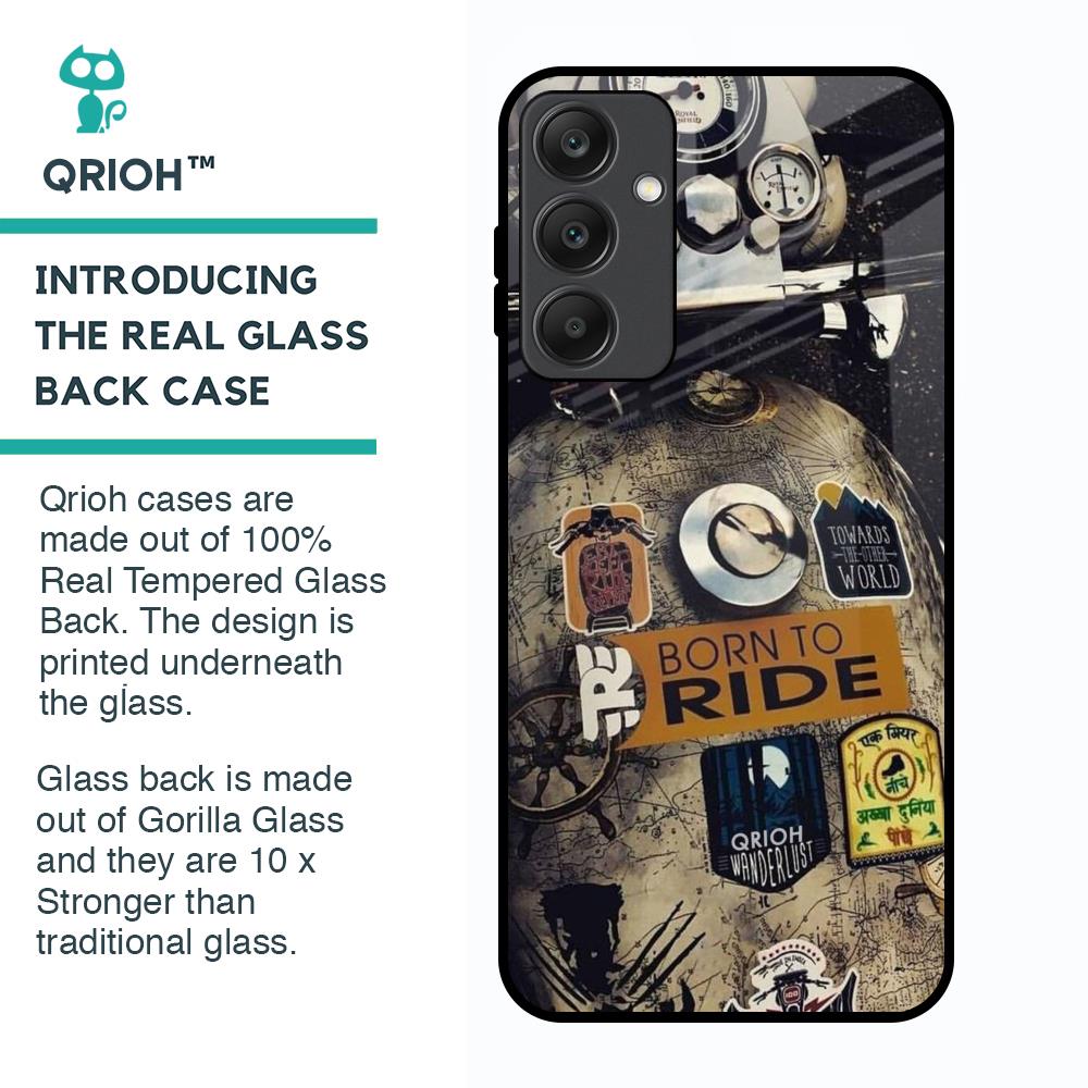 Ride Mode On Glass Case for Samsung Galaxy A25 5G
