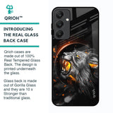 Aggressive Lion Glass Case for Samsung Galaxy A25 5G