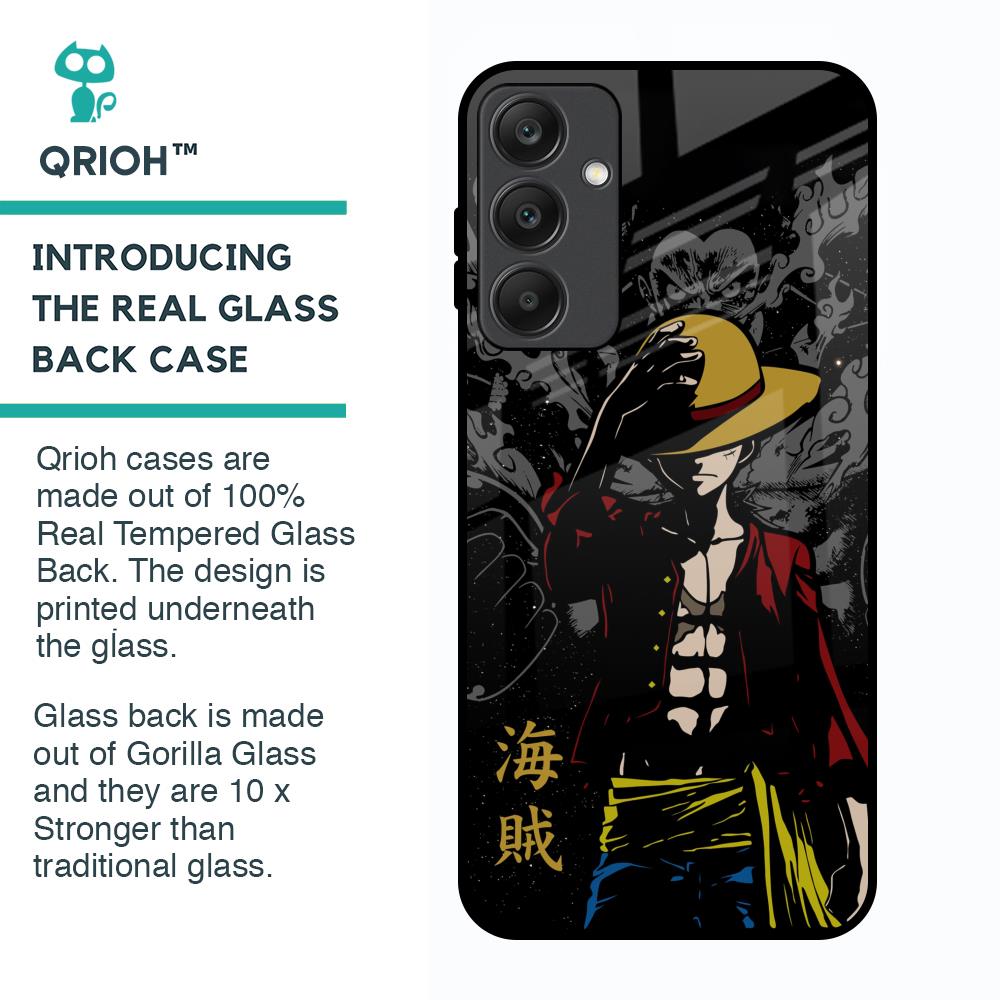 Dark Luffy Glass Case for Samsung Galaxy A25 5G