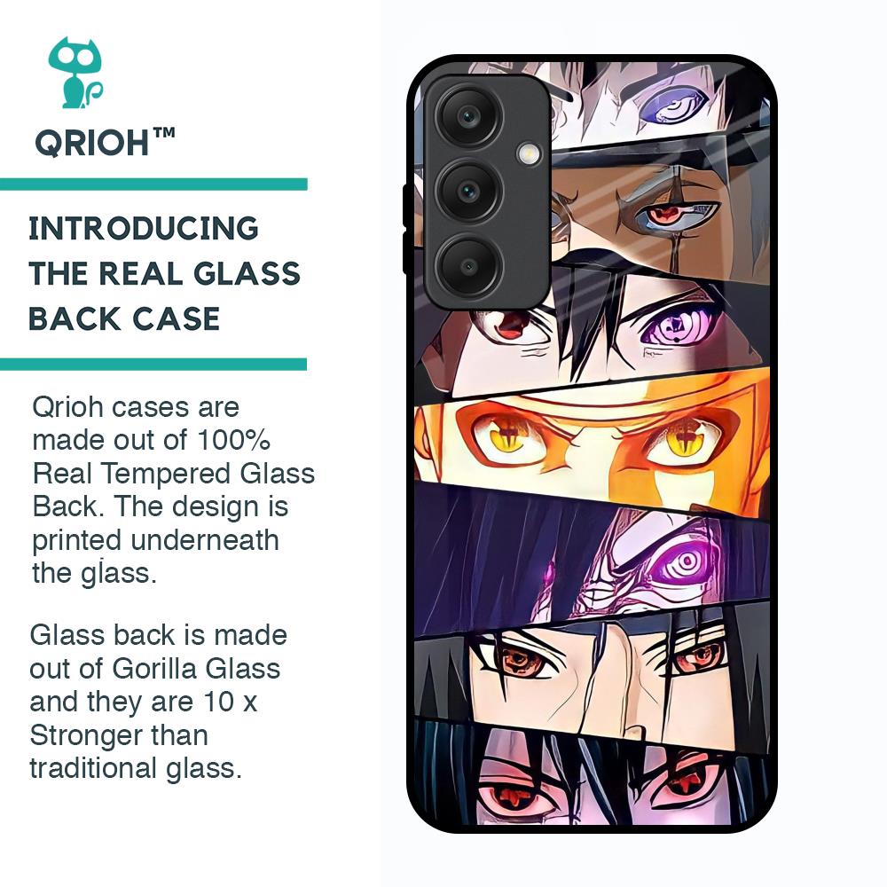 Anime Eyes Glass Case for Samsung Galaxy A25 5G