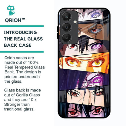 Anime Eyes Glass Case for Samsung Galaxy A25 5G