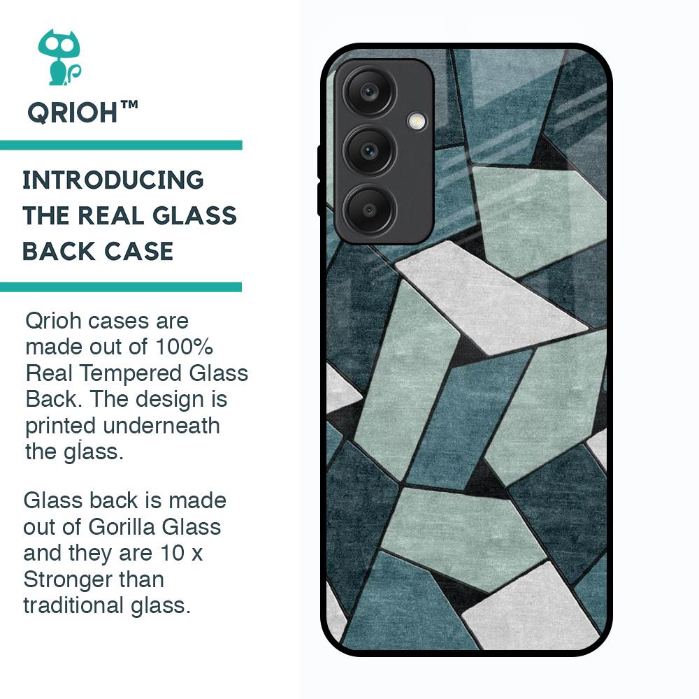Abstact Tiles Glass Case for Samsung Galaxy A25 5G