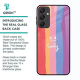 Lucky Abstract Glass Case for Samsung Galaxy A25 5G