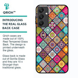 Multicolor Mandala Glass Case for Samsung Galaxy A25 5G