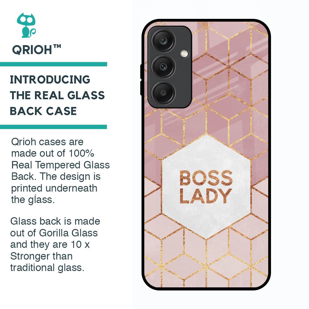 Boss Lady Glass Case for Samsung Galaxy A25 5G