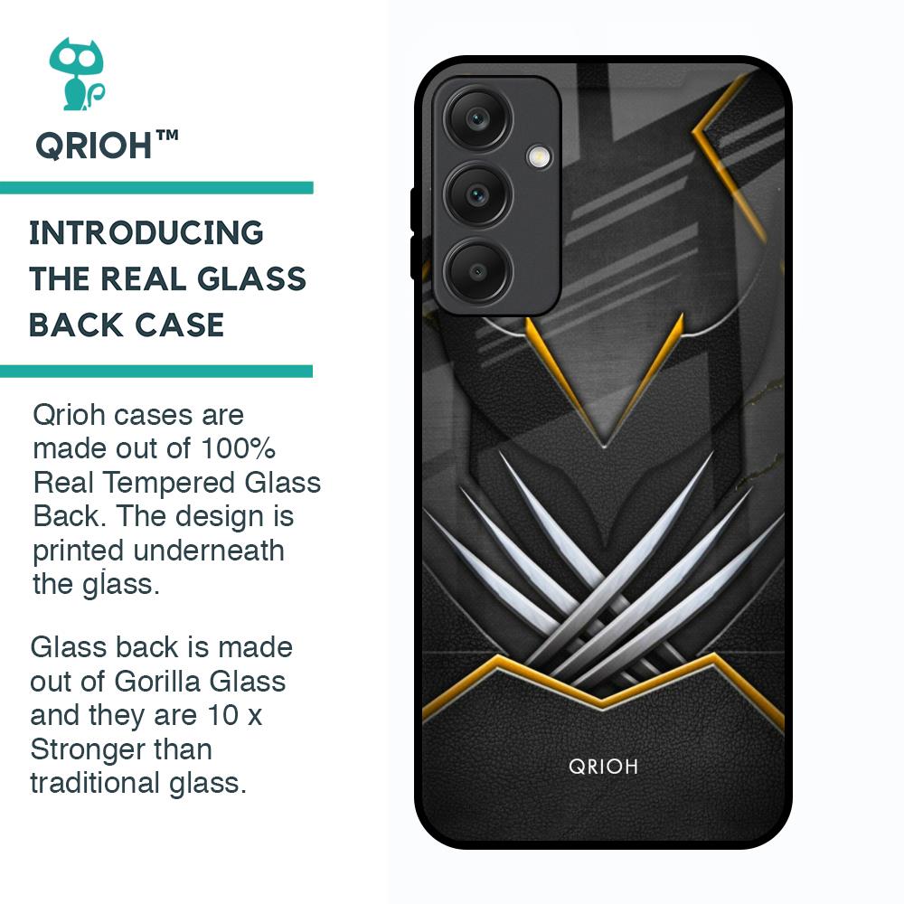 Black Warrior Glass Case for Samsung Galaxy A25 5G