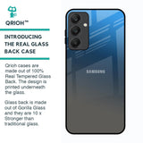 Blue Grey Ombre Glass Case for Samsung Galaxy A25 5G