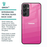Pink Ribbon Caddy Glass Case for Samsung Galaxy A25 5G